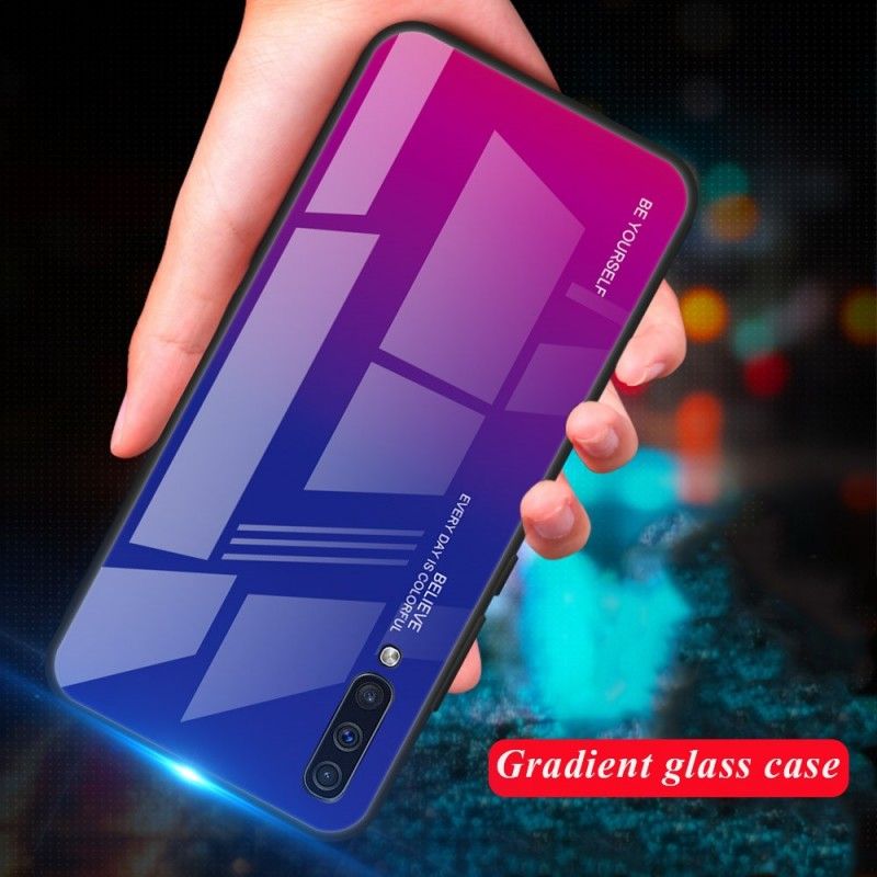 Kuori Samsung Galaxy A50 Vihreä Punainen Galvanoitu Väri Suojakuori