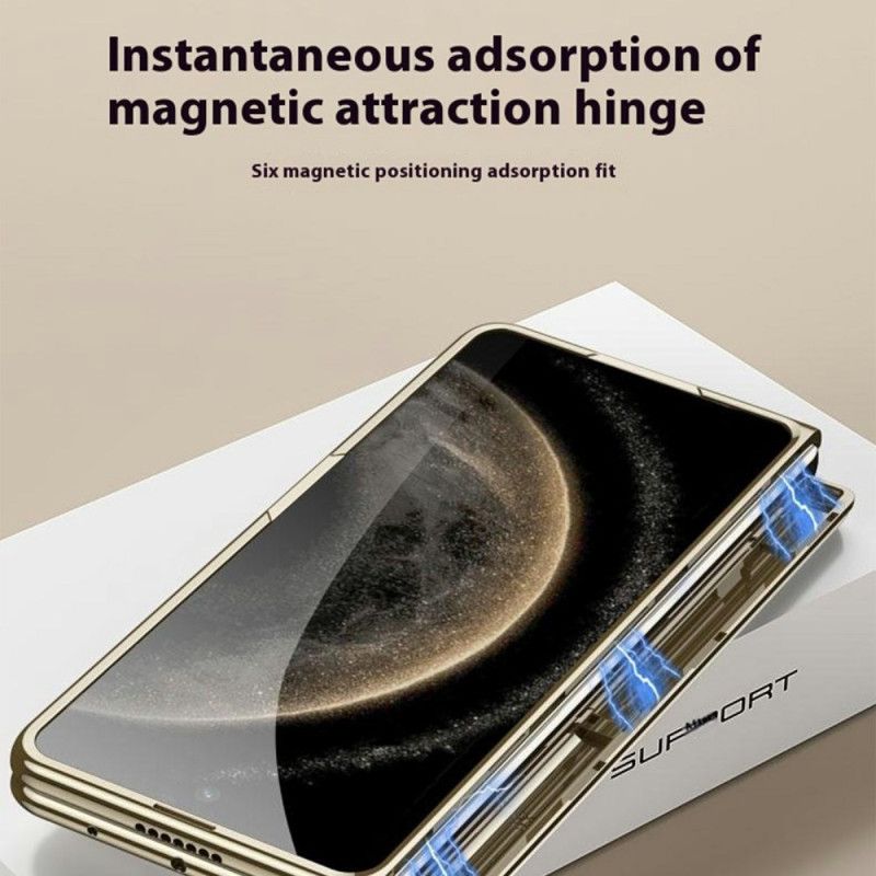 Kuori Huawei Mate X6 Läpinäkyvä Saranalla Ja Karkaistulla Lasilla