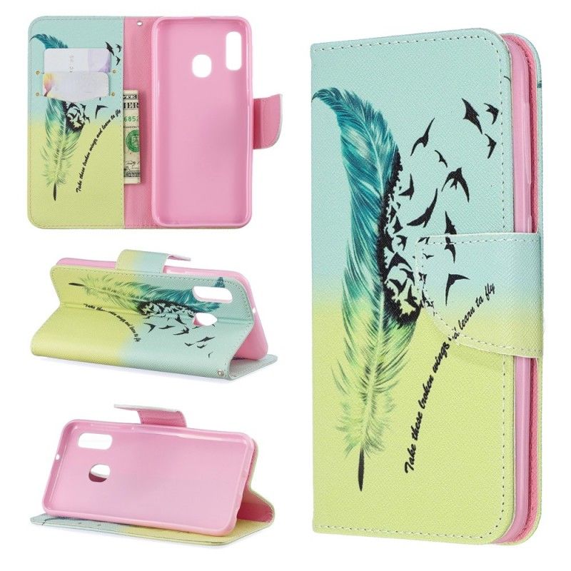 Flip Case Samsung Galaxy A20e Opi Lentämään