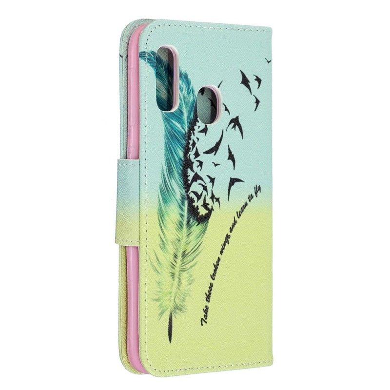 Flip Case Samsung Galaxy A20e Opi Lentämään