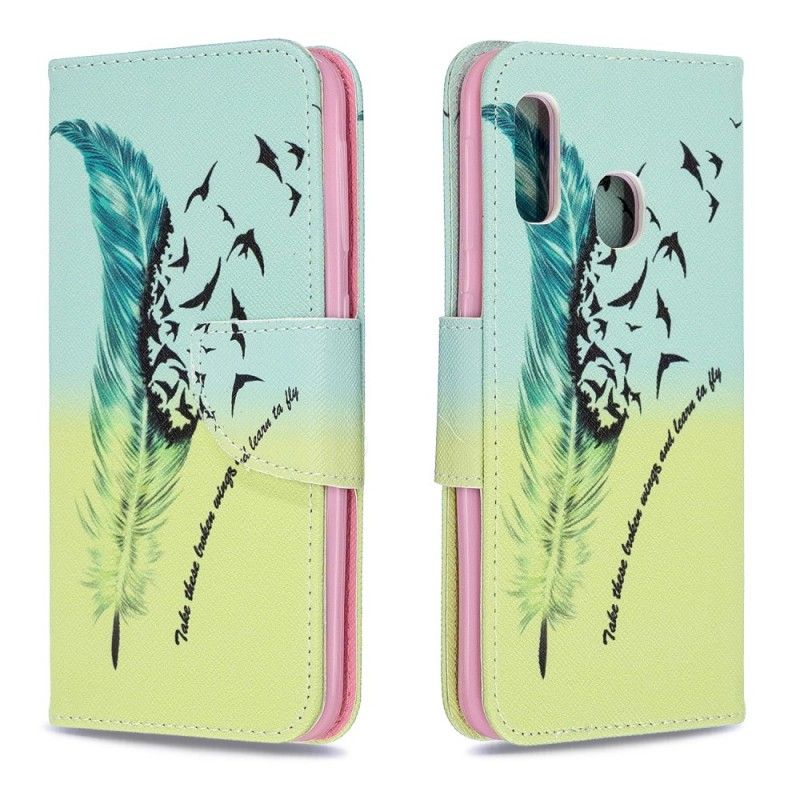 Flip Case Samsung Galaxy A20e Opi Lentämään