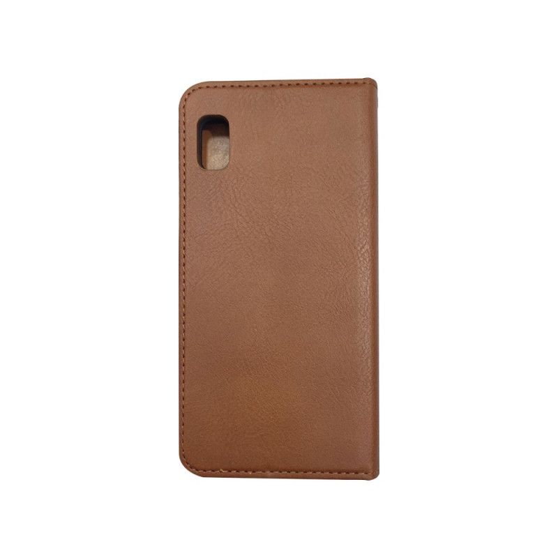 Flip Kotelot Samsung Galaxy A20e Punainen Musta Tekonahkakorttikotelo Suojakuori
