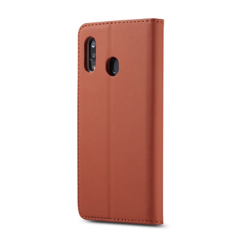 Flip Kotelot Samsung Galaxy A20e Tummansininen Punainen Tulevaisuus Lc.Imeeke