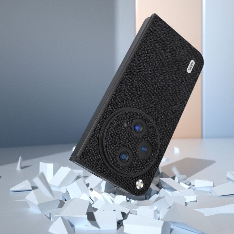 Kuori Oneplus Open Aitoa Abeel-kudottua Nahkaa Suojakuori