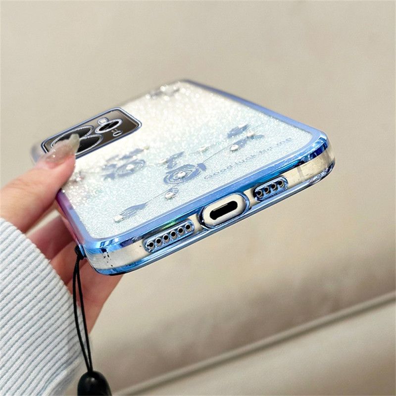 Kuori Realme 14t 5g Kadem-kukkia Ja Strassinauha