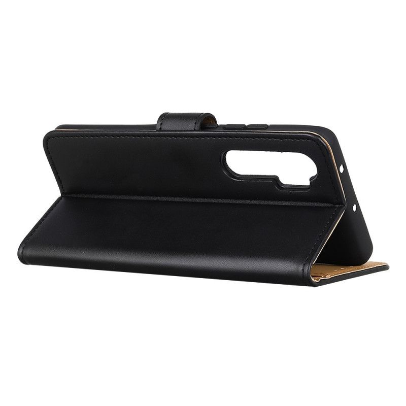 Suojakuori Xiaomi Mi Note 10 Lite Hopea Musta Yksinkertainen Tekonahka