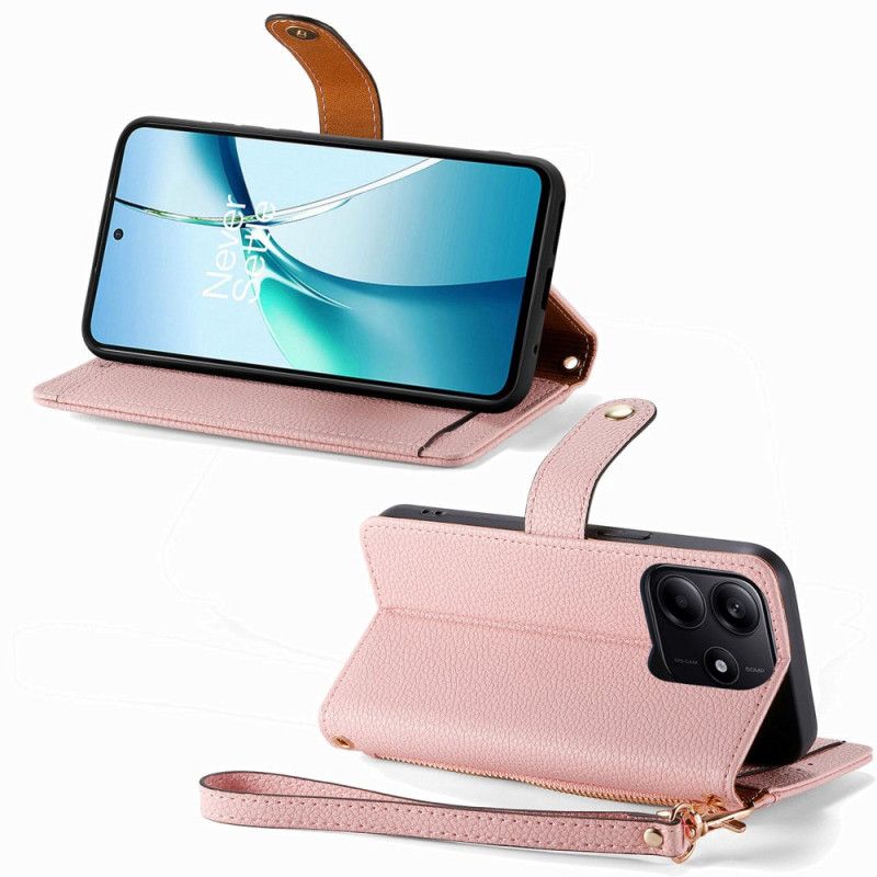 Kotelot Xiaomi Redmi Note 14 5g Puhelinkuoret Rfid-suoja Lompakolla Ja Rfid-vetoketjutaskulla