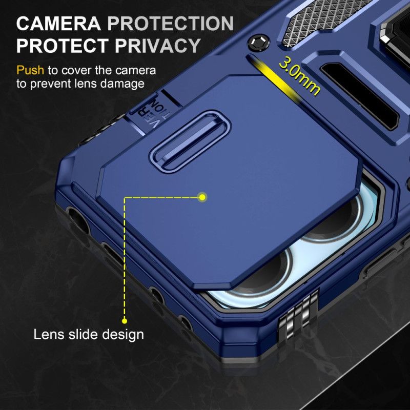 Kuori Xiaomi Redmi Note 14 5g Erittäin Kestävä Jalustalla Ja Linssinsuojalla