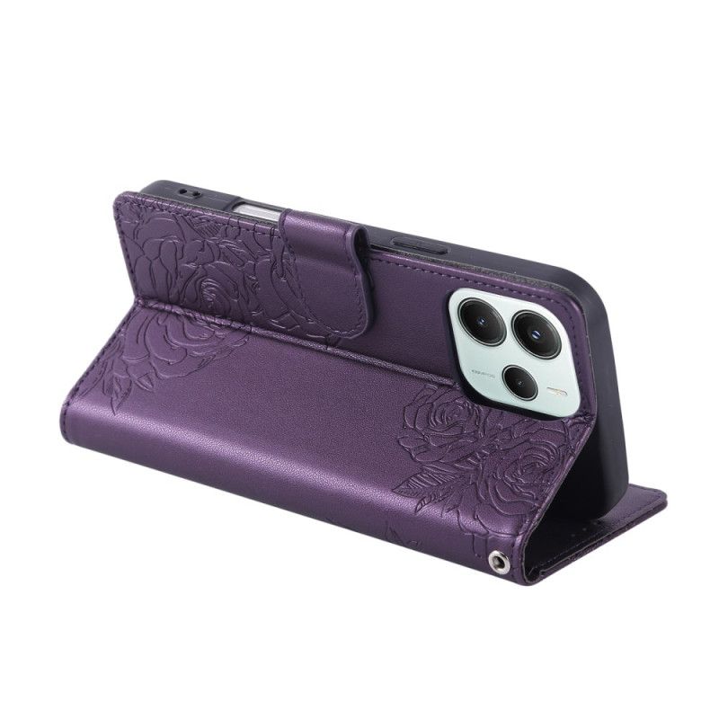 Nahkakotelo Xiaomi Redmi Note 14 5g Kukat