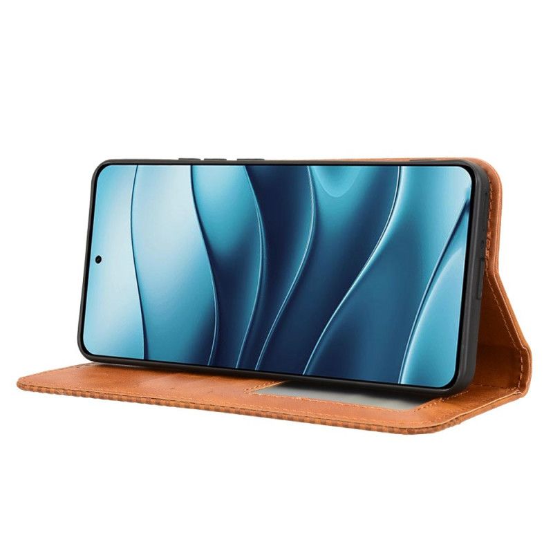 Nahkakotelo Xiaomi Redmi Note 14 5g Vintage-reunus Suojakuori