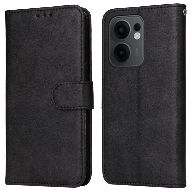 Kotelot Oppo Reno 13f 4g / 5g / 13 Fs 5g Yksivärinen Tekonahka Hihnalla