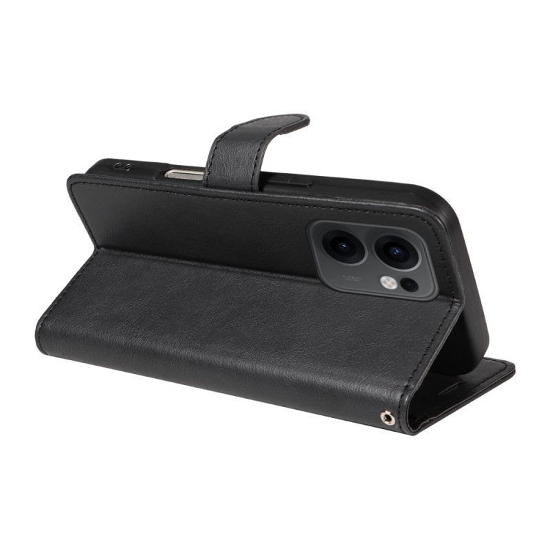 Kuoret Oppo Reno 13f 4g / 5g / 13 Fs 5g Yksivärinen Tekonahka