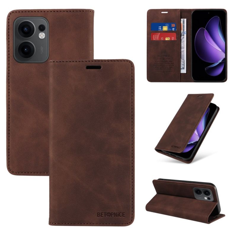 Nahkakotelo Oppo Reno 13f 4g / 5g / 13 Fs 5g Rfid-suojattu Betopnice Suojakuori