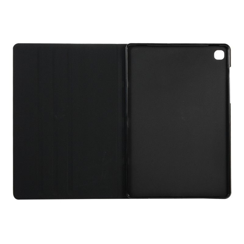 Kuoret Samsung Galaxy Tab S6 Lite Punainen Musta Ainutlaatuinen Tekonahka Suojakuori