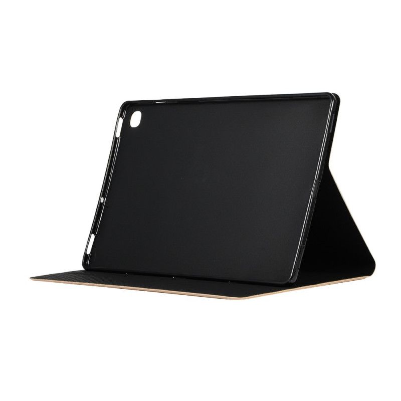 Kuoret Samsung Galaxy Tab S6 Lite Punainen Musta Ainutlaatuinen Tekonahka Suojakuori
