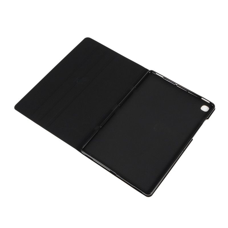 Kuoret Samsung Galaxy Tab S6 Lite Punainen Musta Ainutlaatuinen Tekonahka Suojakuori