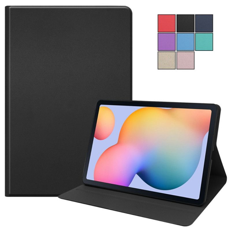 Kuoret Samsung Galaxy Tab S6 Lite Punainen Musta Keinonahka Suojakuori