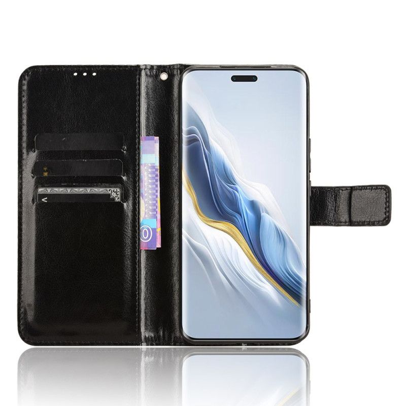 Kotelot Honor Magic 6 Pro Näyttävä Keinonahka Hihnalla Suojakuori