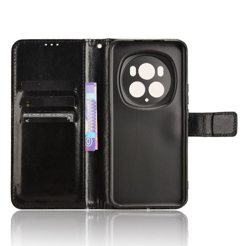 Kotelot Honor Magic 6 Pro Näyttävä Keinonahka Hihnalla Suojakuori
