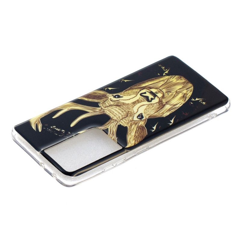 Case Kuoret Samsung Galaxy S21 Ultra 5G Puhelinkuoret Fluoresoiva Majesteettinen Peura