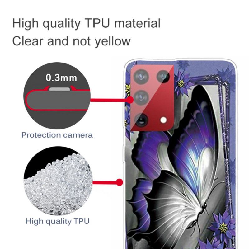 Case Kuoret Samsung Galaxy S21 Ultra 5G Puhelinkuoret Kuninkaallinen Perhonen
