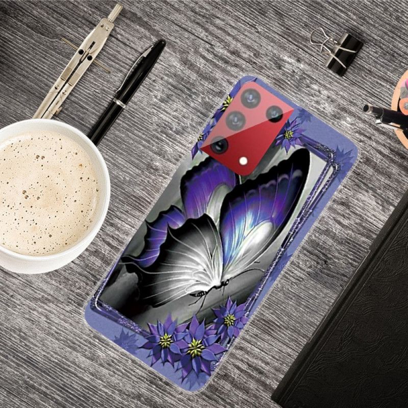 Case Kuoret Samsung Galaxy S21 Ultra 5G Puhelinkuoret Kuninkaallinen Perhonen