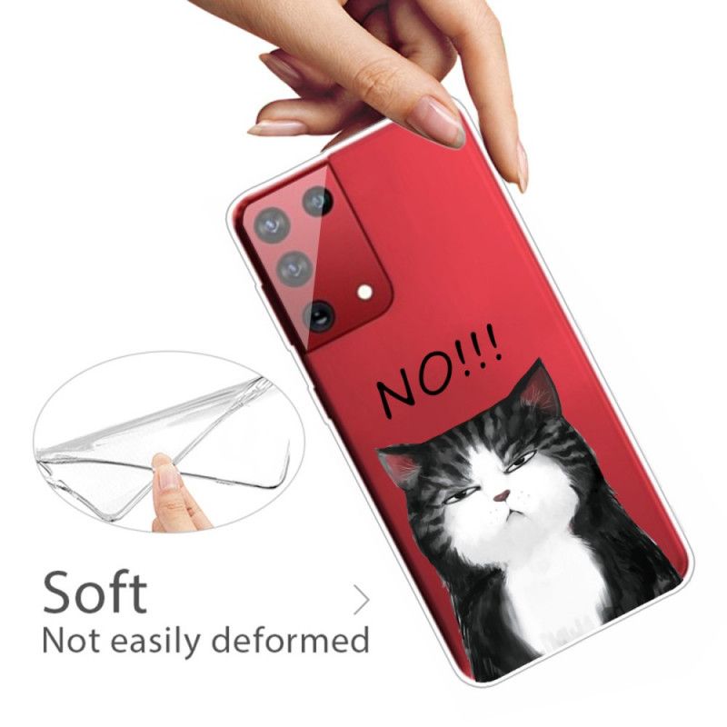 Kuori Samsung Galaxy S21 Ultra 5G Kissa. Joka Sanoo Ei