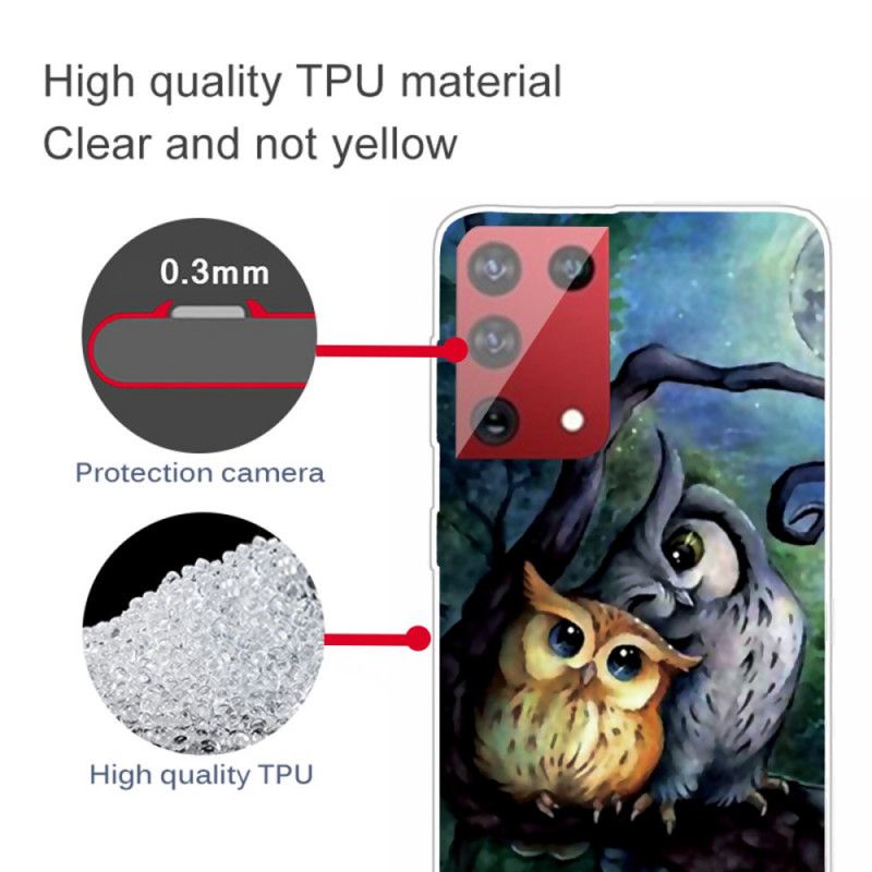 Kuori Samsung Galaxy S21 Ultra 5G Pöllömaalaus Suojakuori