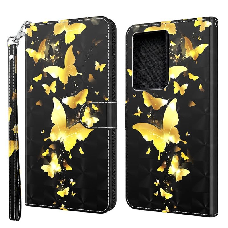 Suojakuori Samsung Galaxy S21 Ultra 5G Puhelinkuoret Keltaiset Perhoset