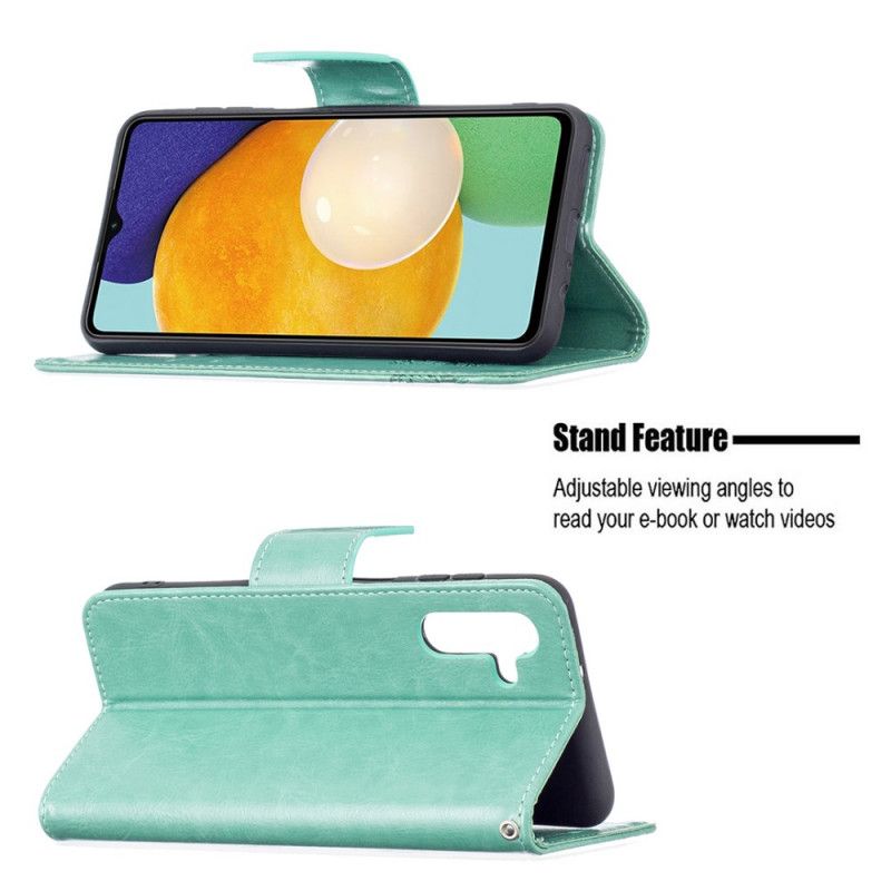 Flip Kotelot Samsung Galaxy A13 5g Perhosia Lennossa Kaulanauhan Kanssa Suojakuori