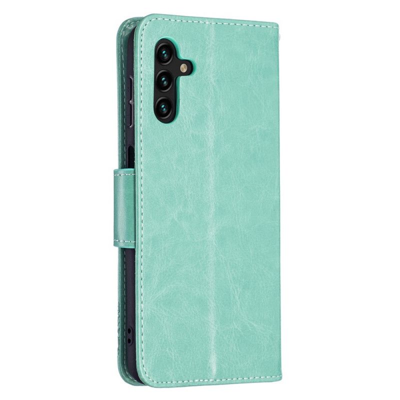 Flip Kotelot Samsung Galaxy A13 5g Perhosia Lennossa Kaulanauhan Kanssa Suojakuori