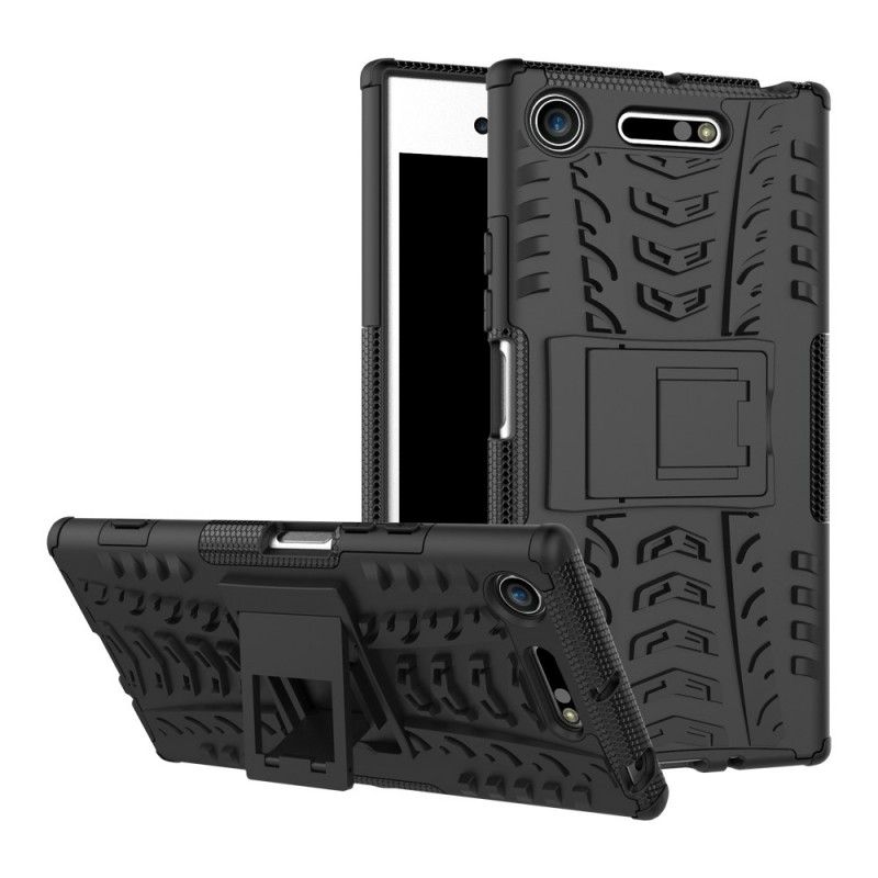 Case Kuoret Sony Xperia XZ1 Valkoinen Musta Puhelinkuoret Erittäin Kestävä