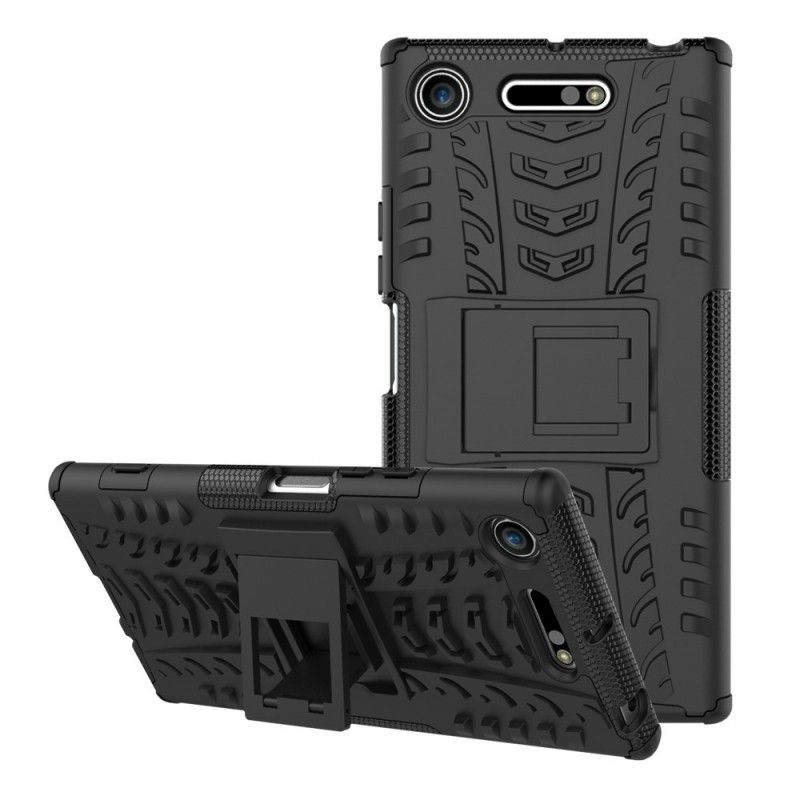 Case Kuoret Sony Xperia XZ1 Valkoinen Musta Puhelinkuoret Erittäin Kestävä