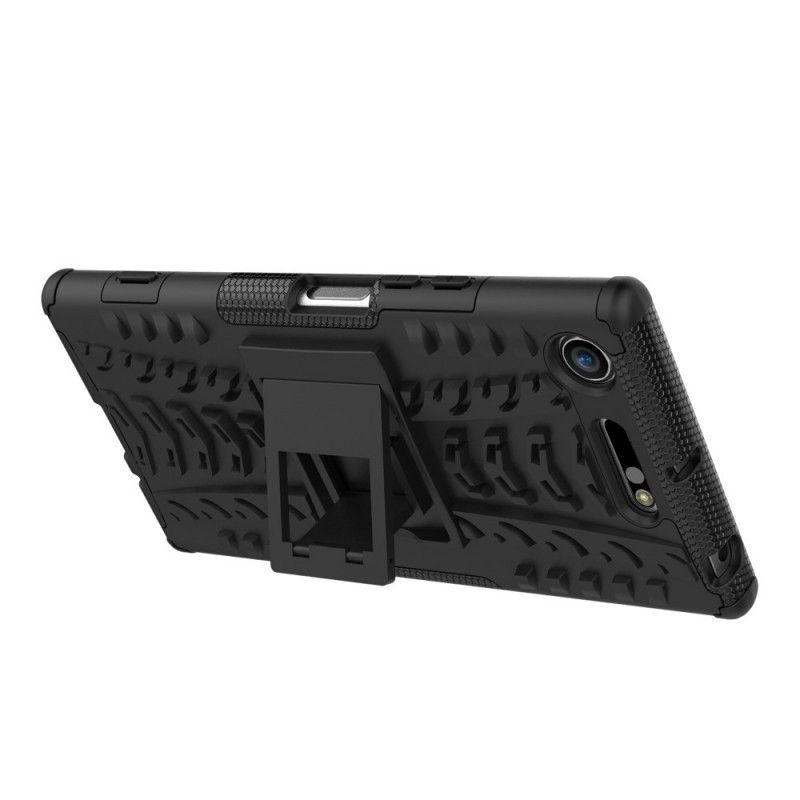 Case Kuoret Sony Xperia XZ1 Valkoinen Musta Puhelinkuoret Erittäin Kestävä
