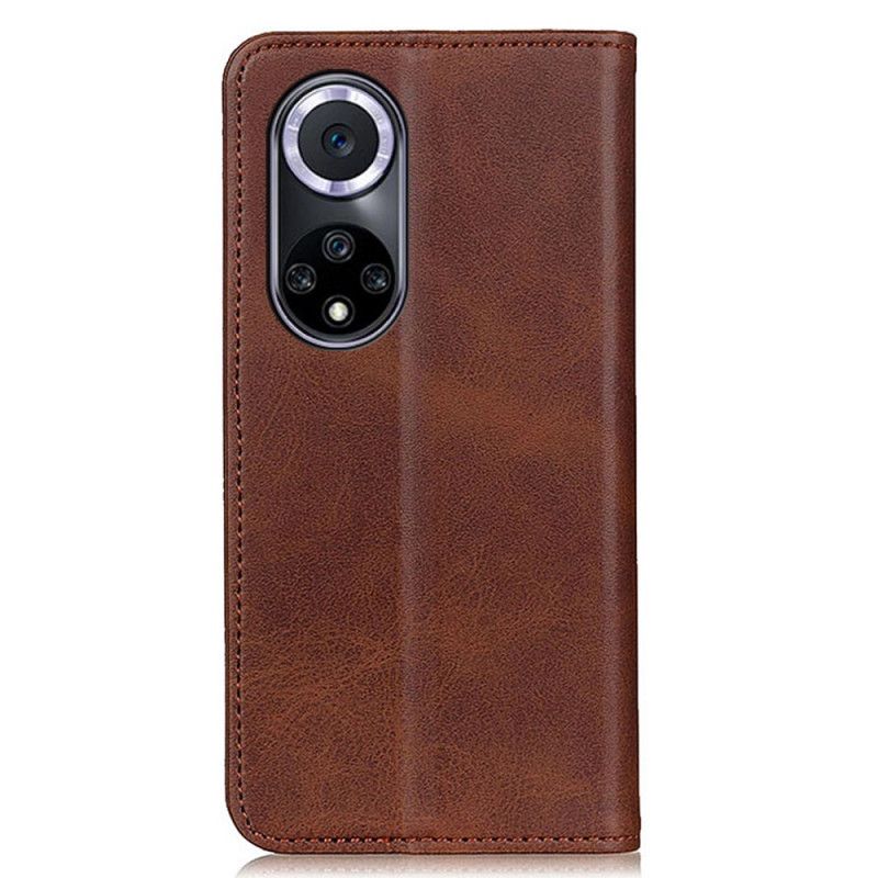 Nahkakuori Flip Kotelot Huawei Nova 9 / Honor 50 Puhelinkuoret Haljasnahka Elegance