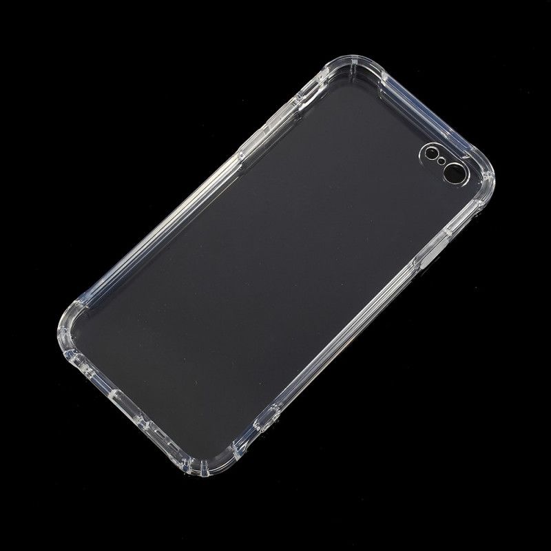 Case Kuoret iPhone 6 / 6S Vaaleanpunainen Harmaa Puhelinkuoret Läpinäkyvä Taipuisa Silikoni