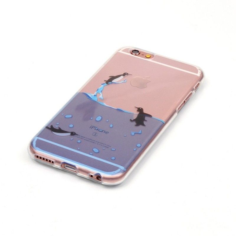 Kuori iPhone 6 / 6S Pingviinien Läpinäkyvä Peli