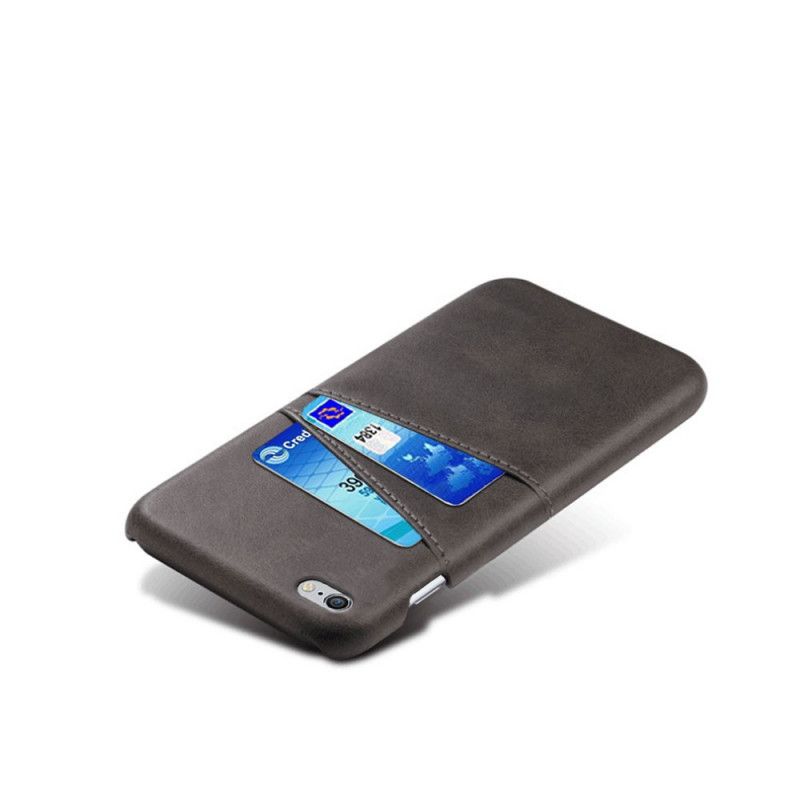 Kuori iPhone 6 / 6S Punainen Musta Kortin Haltija