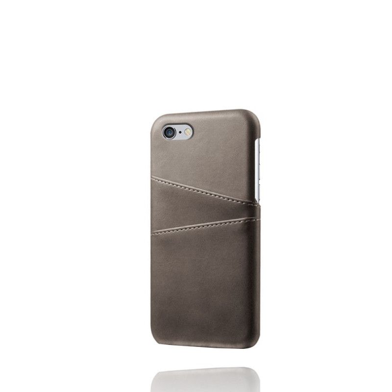 Kuori iPhone 6 / 6S Punainen Musta Kortin Haltija