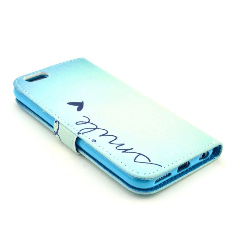 Nahkakotelo iPhone 6 / 6S Puhelinkuoret Hymy