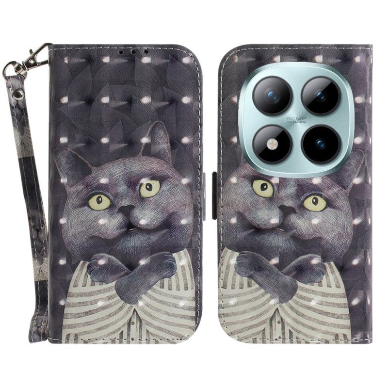 Kotelot Xiaomi Redmi Note 15 Pro 5g Puhelinkuoret Harmaa Kissa Hihnoilla