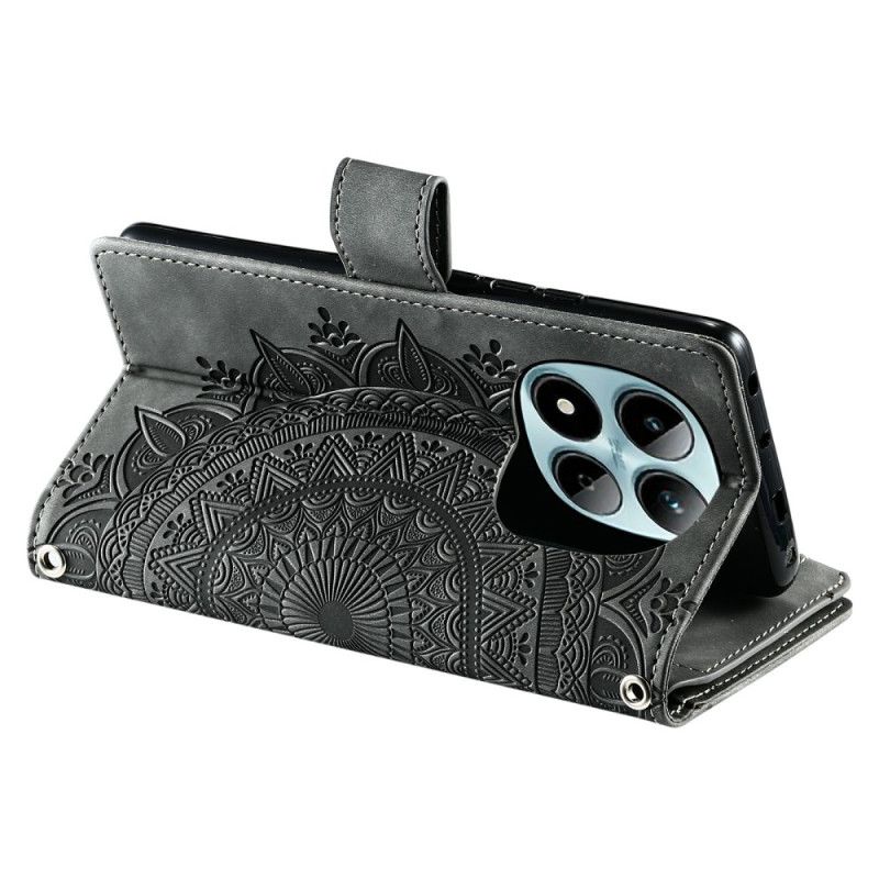Kotelot Xiaomi Redmi Note 15 Pro 5g Puhelinkuoret Mandala-kukkakuvioinen Mokkanahkaefektilompakko