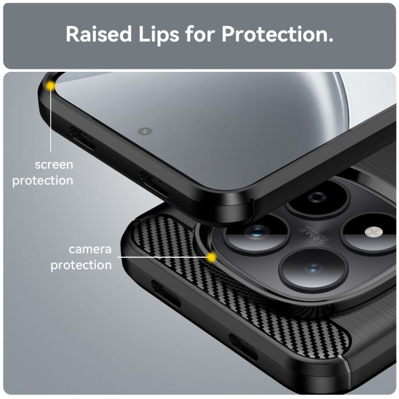 Kuori Xiaomi Redmi Note 15 Pro 5g Harjattu Hiilikuitu Suojakuori