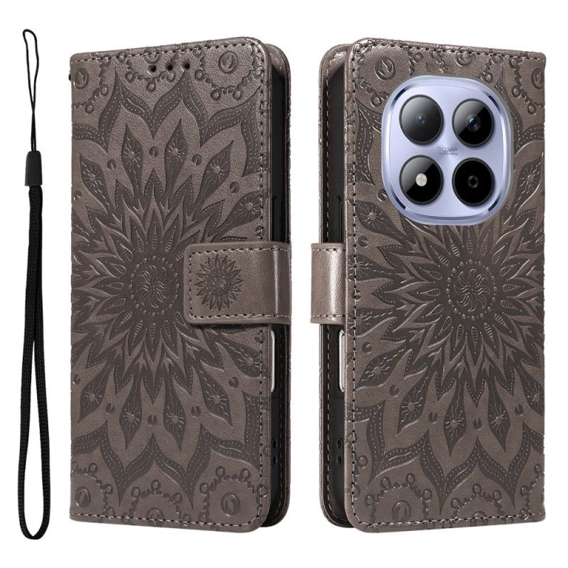 Nahkakotelo Xiaomi Redmi Note 15 Pro 5g Auringonkukkakuvio