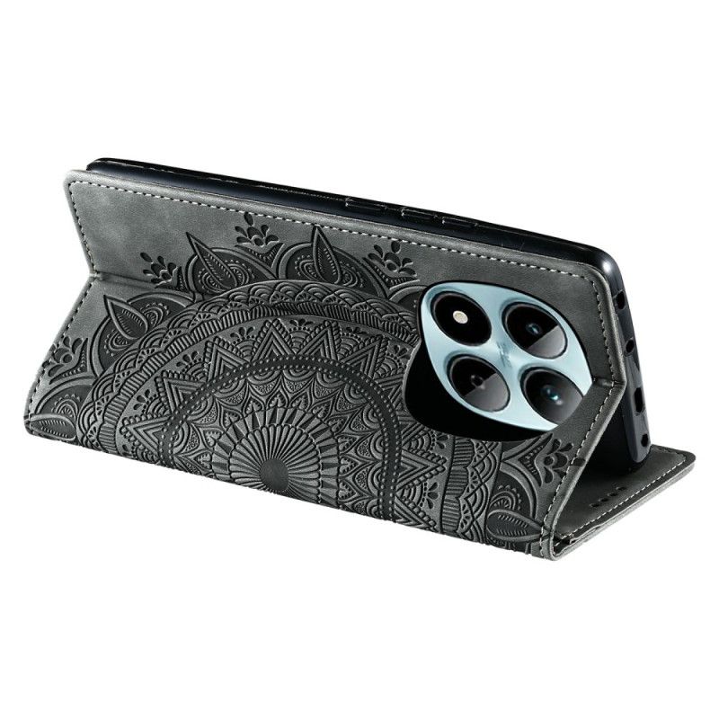 Nahkakotelo Xiaomi Redmi Note 15 Pro 5g Mandala-mokkanahkaefekti