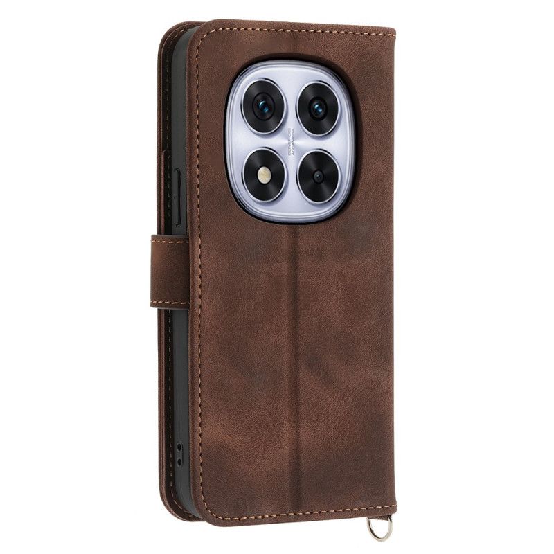 Nahkakotelo Xiaomi Redmi Note 15 Pro 5g Mandala-mokkanahkaefekti Olkahihnalla