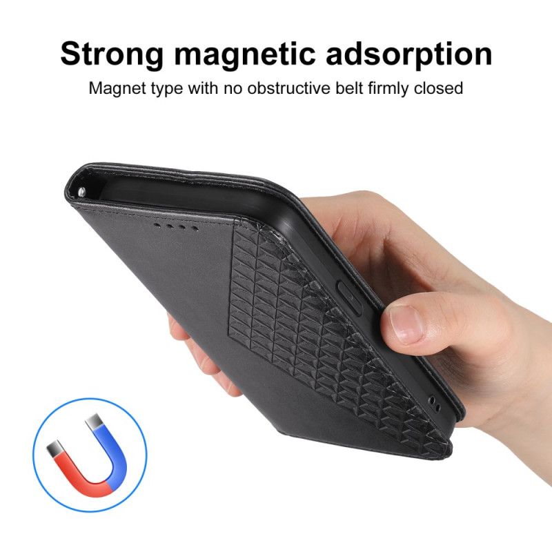 Nahkakotelo Xiaomi Redmi Note 15 Pro 5g Timanttikuvio Hihnalla