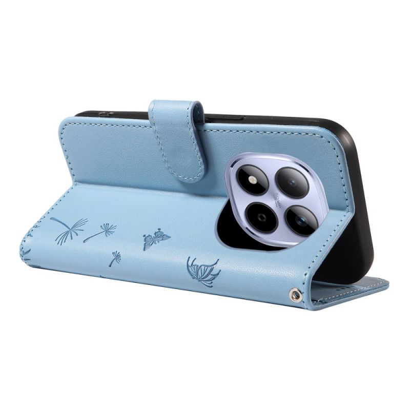 Nahkakotelo Xiaomi Redmi Note 15 Pro 5g Voikukka-remmikuvio