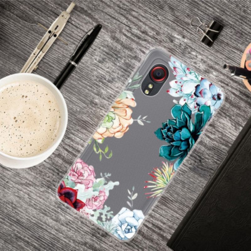 Kuori Samsung Galaxy Xcover 5 Saumattomat Akvarellikukat