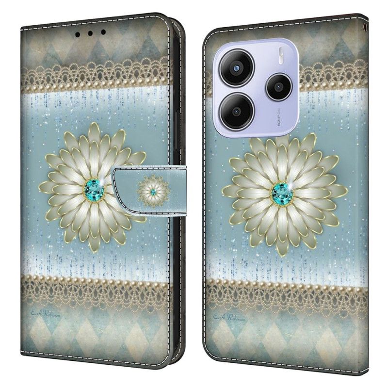 Kotelot Xiaomi Redmi Note 14 4g Kukka Ja Sininen Timantti